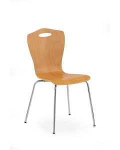 Metalinė kėdė K84, 42/49/86 cm, medis