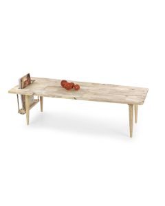 Kavos staliukas MADEIRA, 120/50/34 cm, natūrali