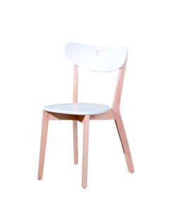 Medinė kėdė PEPPI, 46/50/80 cm, balta