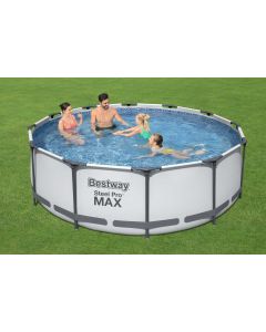 3.66m x 1.22m Bestway apvalus karkasinis lauko baseinas STEEL PRO™ MAX 56420