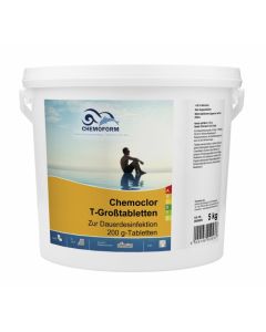 Lėto tirpimo chloro tabletės Chemoform 5kg, po 200gr 505005